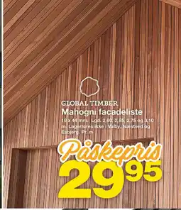 Bauhaus Global timber mahogni facadeliste tilbud
