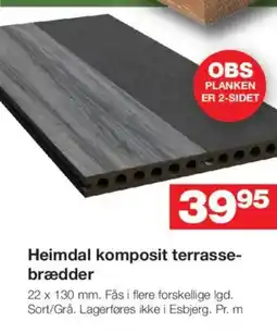 Bauhaus Heimdal komposit terrasse- brædder tilbud
