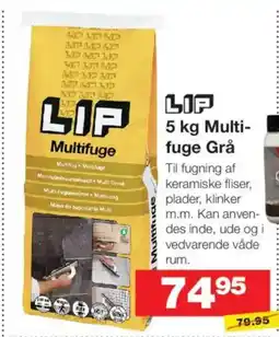 Bauhaus LIP Multi- fuge Grå tilbud