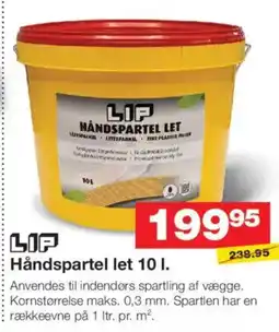 Bauhaus Lip håndspartel let tilbud