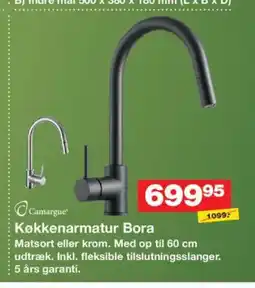 Bauhaus Camargue køkkenarmatur bora tilbud