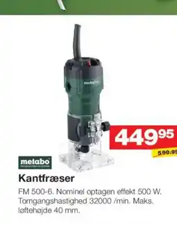 Bauhaus Metabo kantfræser tilbud
