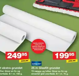 Bauhaus Swingcolor 25 m glasfilt grundet tilbud