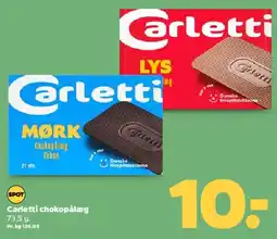 Netto Carletti chokoladepålæg tilbud