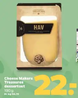 Netto Cheese Makers Treasures dessertost (HAV) tilbud