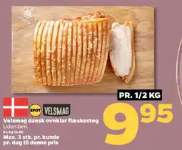 Netto Velsmag dansk ovnklar flæskesteg (uden ben) tilbud