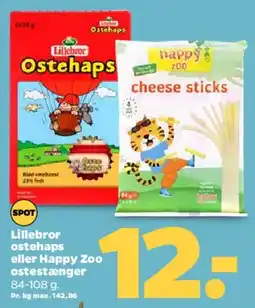 Netto Lillebror ostehaps / Happy Zoo cheese sticks tilbud