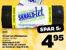 Netto Skrald-let affaldsposer (pack) tilbud
