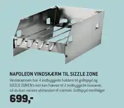 XL-BYG Napoleon Vindskærm til sizzle zone tilbud