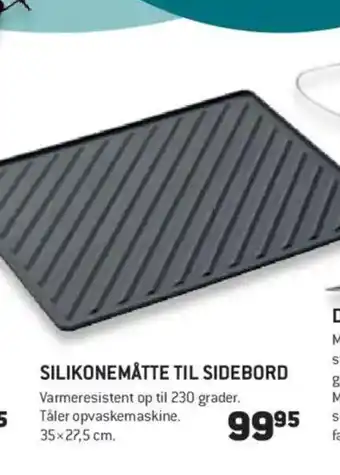Silikonemåtte til sidebord