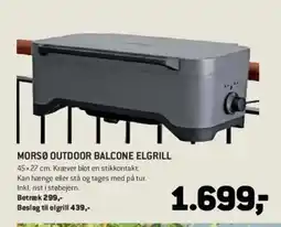 XL-BYG Morsø Outdoor balcone elgrill tilbud
