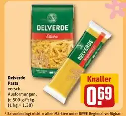 REWE DE Delverde Pasta, EUR 0.69 tilbud