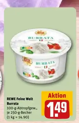 REWE DE REWE Feine Welt Burrata, EUR 1.49 tilbud