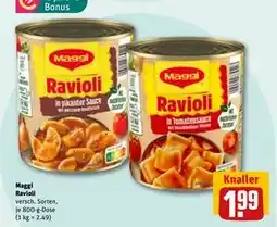 REWE DE Maggi Ravioli, EUR 1.99 tilbud