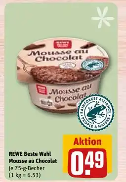 REWE DE REWE Beste Wahl Mousse au Chocolat, EUR 0.49 tilbud