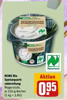 REWE DE REWE Bio Speisequark-zubereitung, EUR 0.95 tilbud