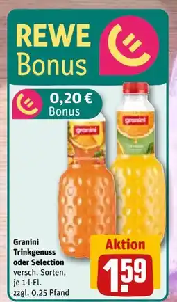 REWE DE Granini Trinkgenuss oder Selection, EUR 1.59 tilbud
