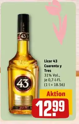 REWE DE Licor 43 Cuarenta y Tres, EUR 12.99 tilbud