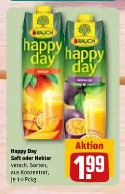 REWE DE Happy Day Saft oder Nektar, EUR 1.99 tilbud