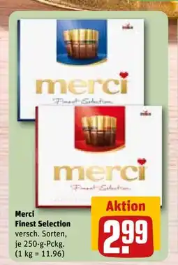 REWE DE Merci Finest Selection, EUR 2.99 tilbud