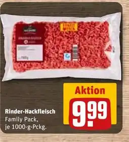REWE DE Rinder-Hackfleisch Family Pack, EUR 9.99 tilbud