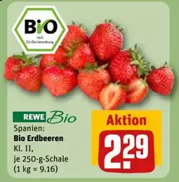 REWE DE Bio Erdbeeren, EUR 2.29 tilbud