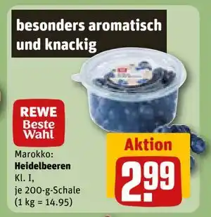REWE DE Heidelbeeren, EUR 2.99 tilbud