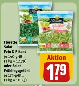 REWE DE Florette Salat Fein & Pikant oder Salat Frühlingsgefühl, EUR 1.79 tilbud