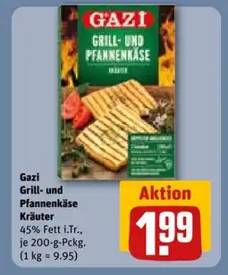 REWE DE Gazi Grill- und Pfannenkäse Kräuter, EUR 1.99 tilbud
