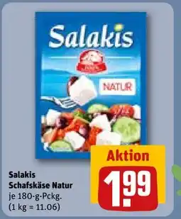 REWE DE Salakis Schafskäse Natur, EUR 1.99 tilbud