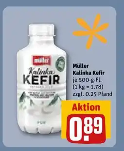 REWE DE Müller Kalinka Kefir, EUR 0.89 tilbud