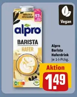 REWE DE Alpro Barista Haferdrink, EUR 1.49 tilbud