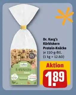 REWE DE Dr. Karg's Kürbiskern Protein-Knäcke, EUR 1.89 tilbud