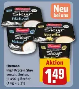 REWE DE Ehrmann High Protein Skyr, EUR 1.49 tilbud