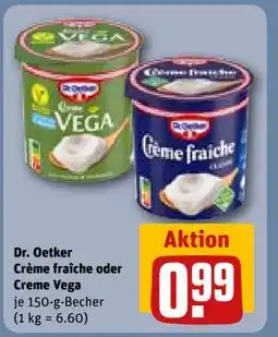 REWE DE Dr. Oetker Crème fraîche oder Creme Vega, EUR 0.99 tilbud