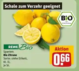 REWE DE Bio Zitrone, EUR 0.66 tilbud