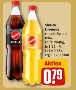 REWE DE Sinalco Limonade, EUR 0.79 tilbud