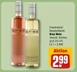 REWE DE Bree Wein, EUR 2.99 tilbud