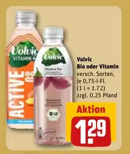 REWE DE Volvic Bio oder Vitamin, EUR 1.29 tilbud