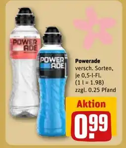 REWE DE Powerade, EUR 0.99 tilbud