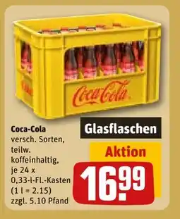 REWE DE Coca-Cola Glasflaschen, EUR 16.99 tilbud