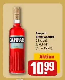 REWE DE Campari Bitter Aperitif, EUR 10.99 tilbud