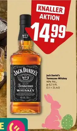 REWE DE Jack Daniel's Tennessee Whiskey, EUR 14.99 tilbud