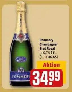 REWE DE Pommery Champagner Brut Royal, EUR 34.99 tilbud