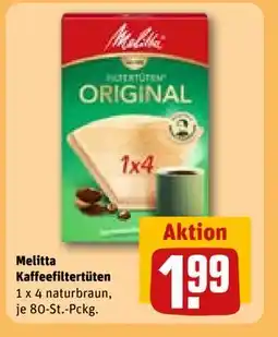 REWE DE Melitta Kaffeefiltertüten, EUR 1.99 tilbud