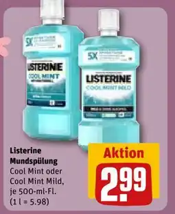 REWE DE Listerine Mundspülung, EUR 2.99 tilbud