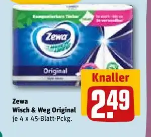 REWE DE Zewa Wisch & Weg Original, EUR 2.49 tilbud