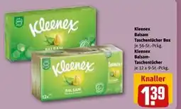 REWE DE Kleenex Balsam Taschentücher Box, EUR 1.39 tilbud