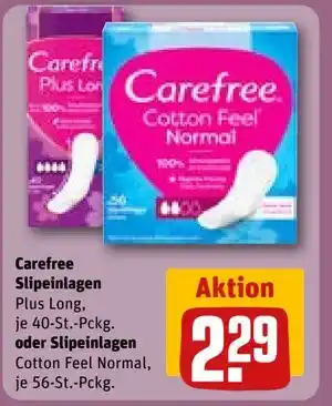 REWE DE Carefree Slipeinlagen oder Slipeinlagen, EUR 2.29 tilbud