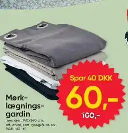 BigDollar Mørk- lægnings- gardin tilbud